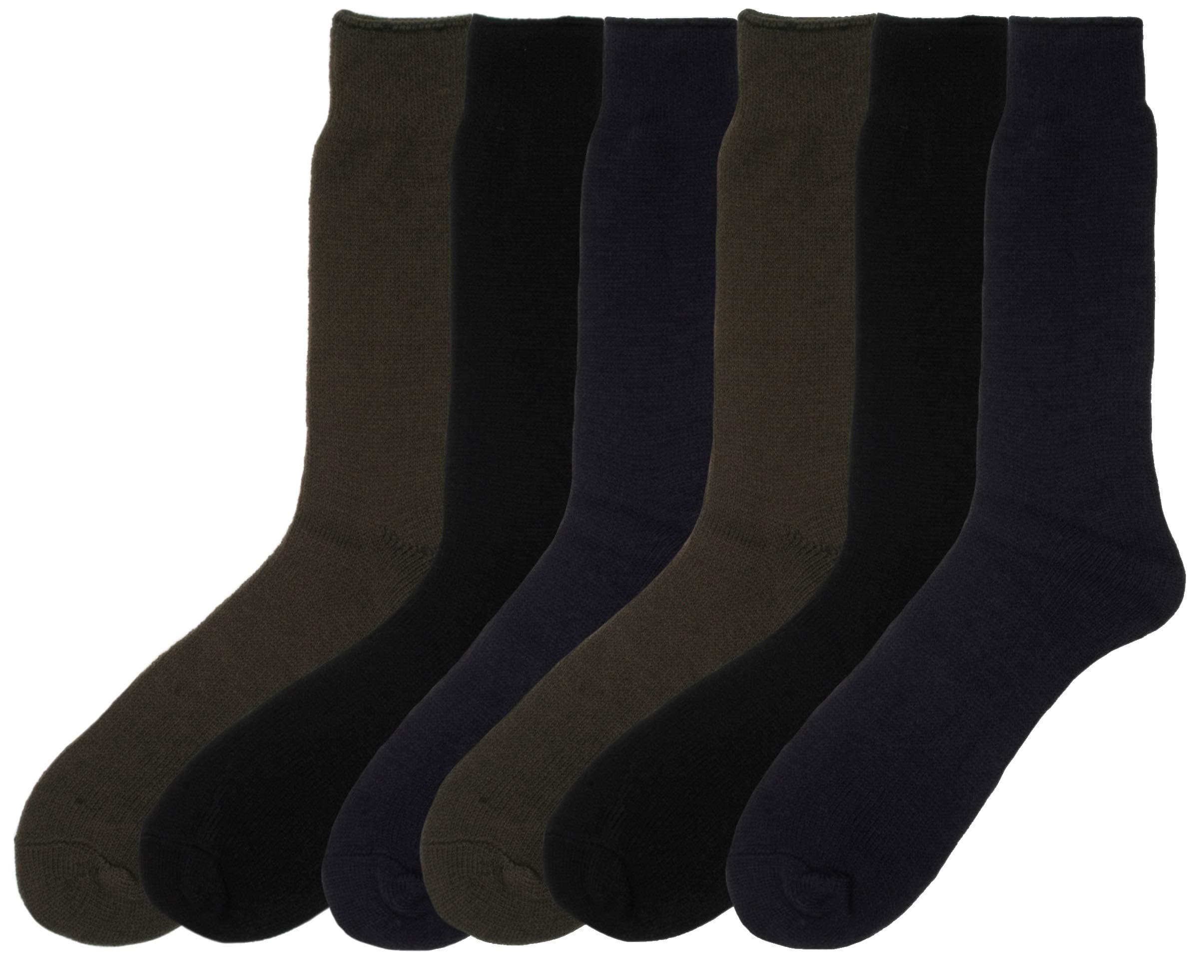 6 Pairs Mens Short Thermal Socks 6-11