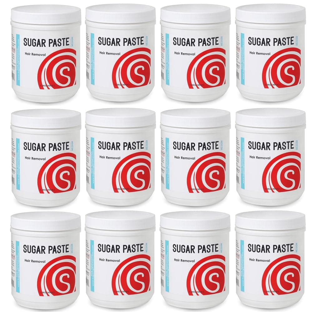[MEDIUM] Sugaring NYC Wholesale Sugaring Paste Package of 12 Medium, 45oz Jars