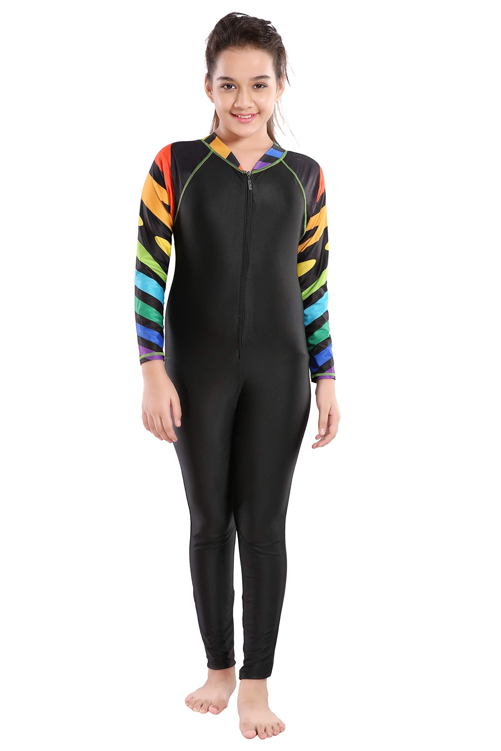 MitushiGirls Lycra Swimsuit Black Tiger