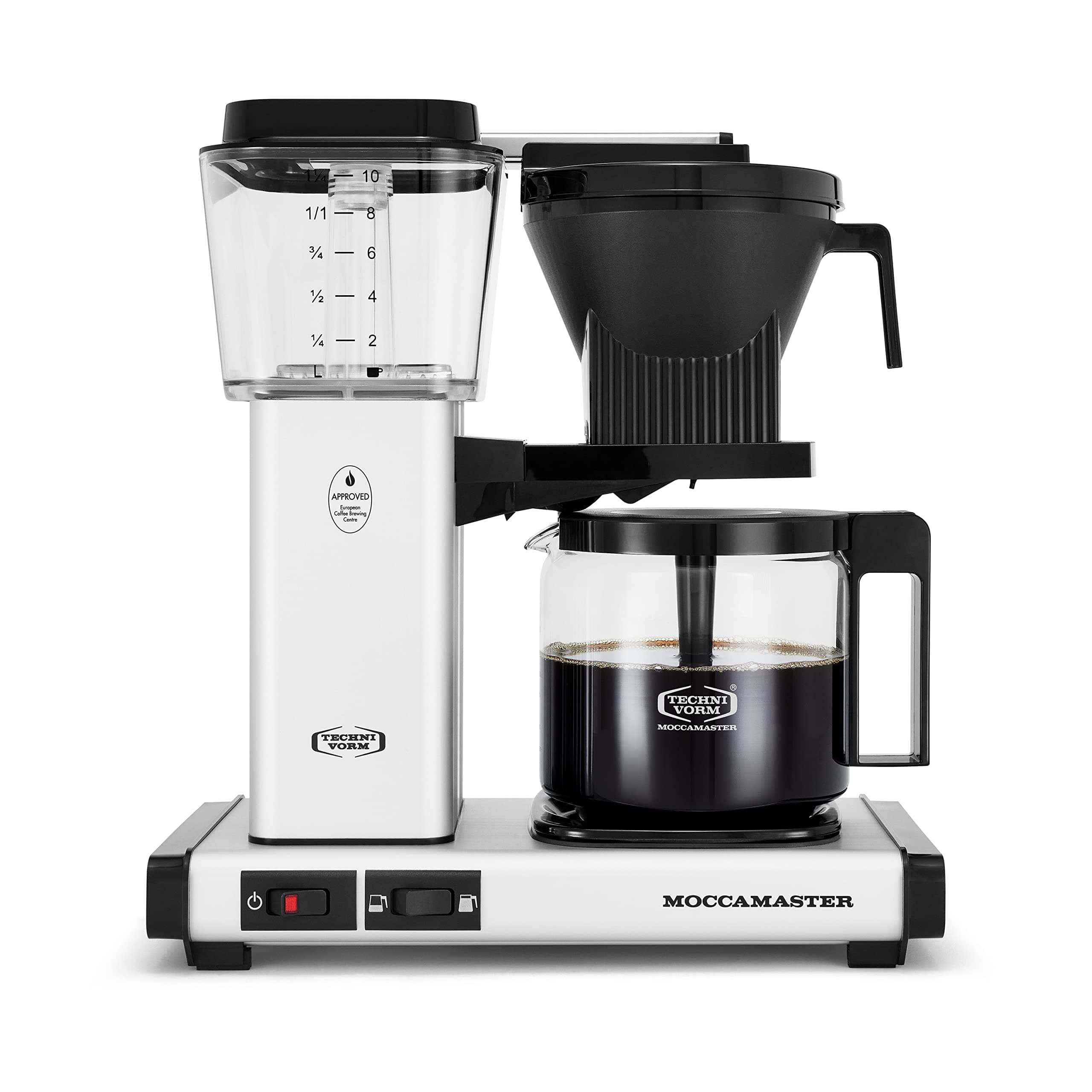 Technivorm Moccamaster 53930 KBGV 10 Cup Coffee Maker, Matte Silver, 40 oz, 10 Cup, 1.25 L