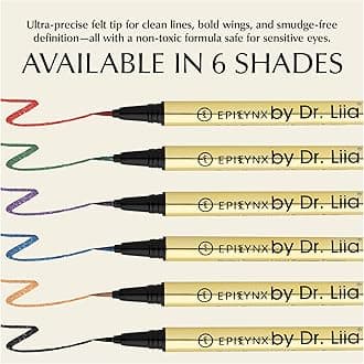 EPILYNX Vegan Gluten & Allergen Free Liquid Eyeliner Pencil | Long Lasting Waterproof Eyeliner with Precision Tip | 2ml | Shimmer Royal Blue By Dr. Liia