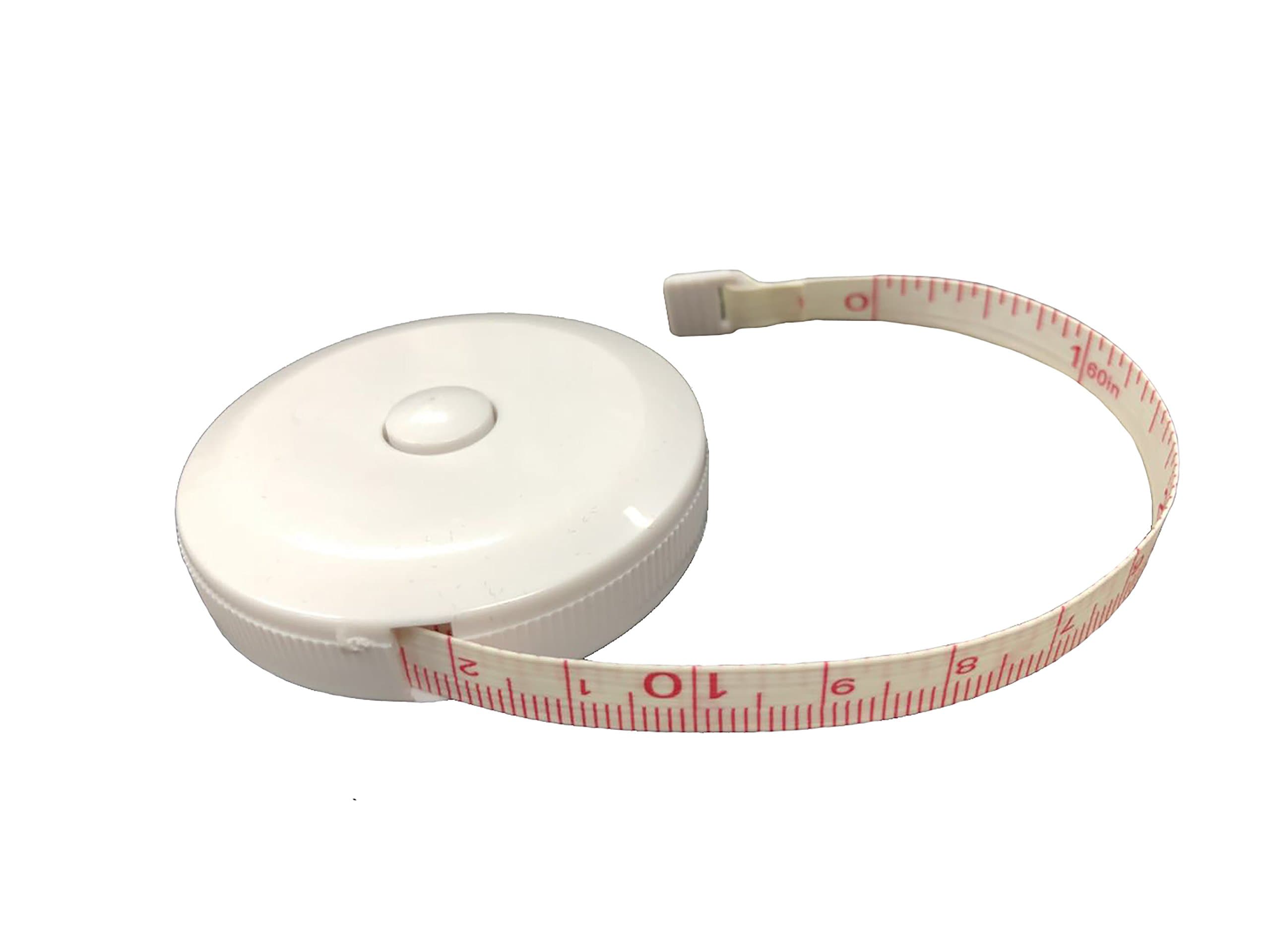 Soft Round Retractable Dual Sided Tape Measure Slimming-OPOUTIL Sewing Tailor Cloth Ruler White 60 Inch/150cm (4/Pack)