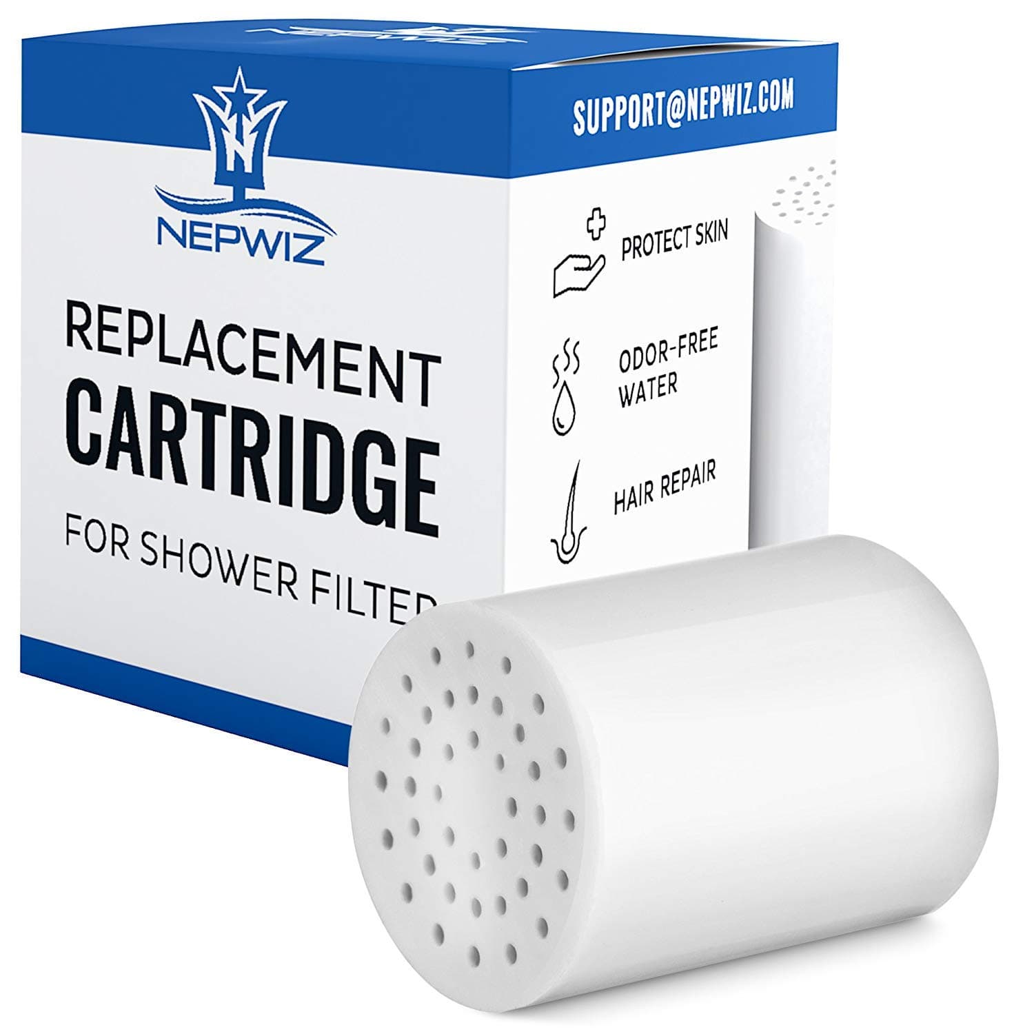15 Stage Universal Replacement Cartridge with Vitamin C for Shower Filter - Water Softener Cartridge - Reduces Fluoride and Chloramine - Fits All the Similar Shower Filters