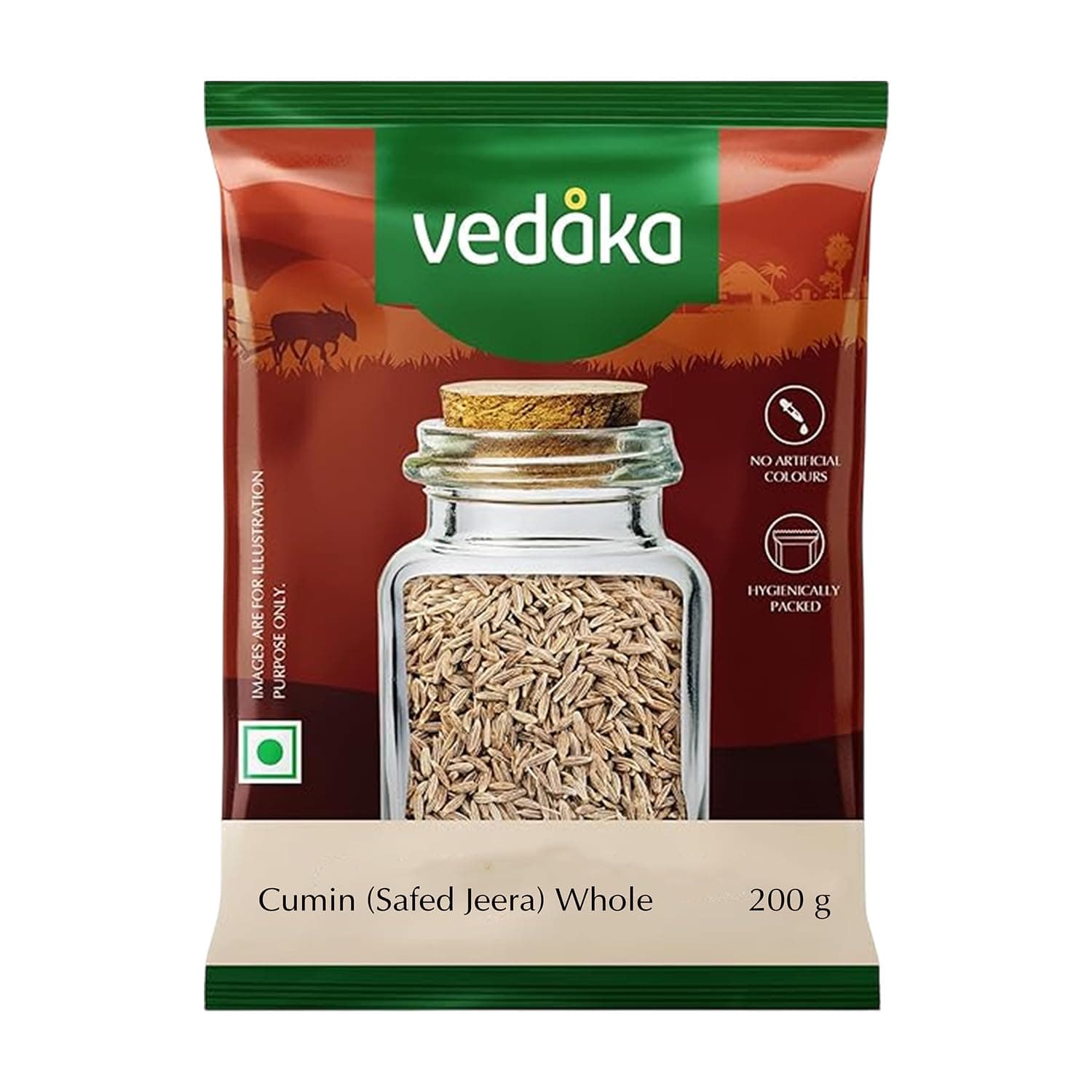 Vedaka Cumin (Safed Zeera) whole, 200 g