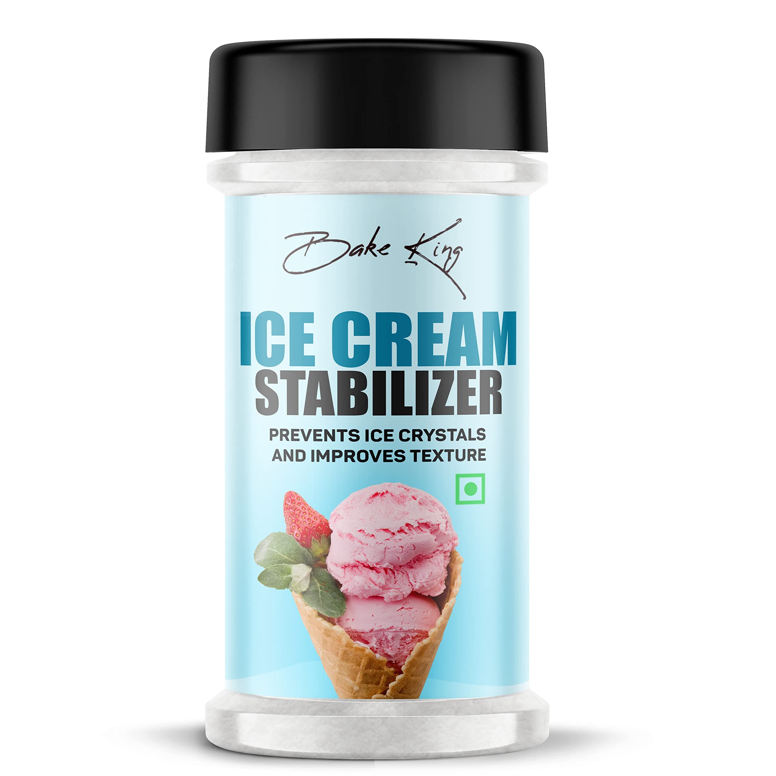Bake King Ice Cream Stabilizer/ Semi Refined Carrageenan 50gm, Improves Texture and Prevents Crystals