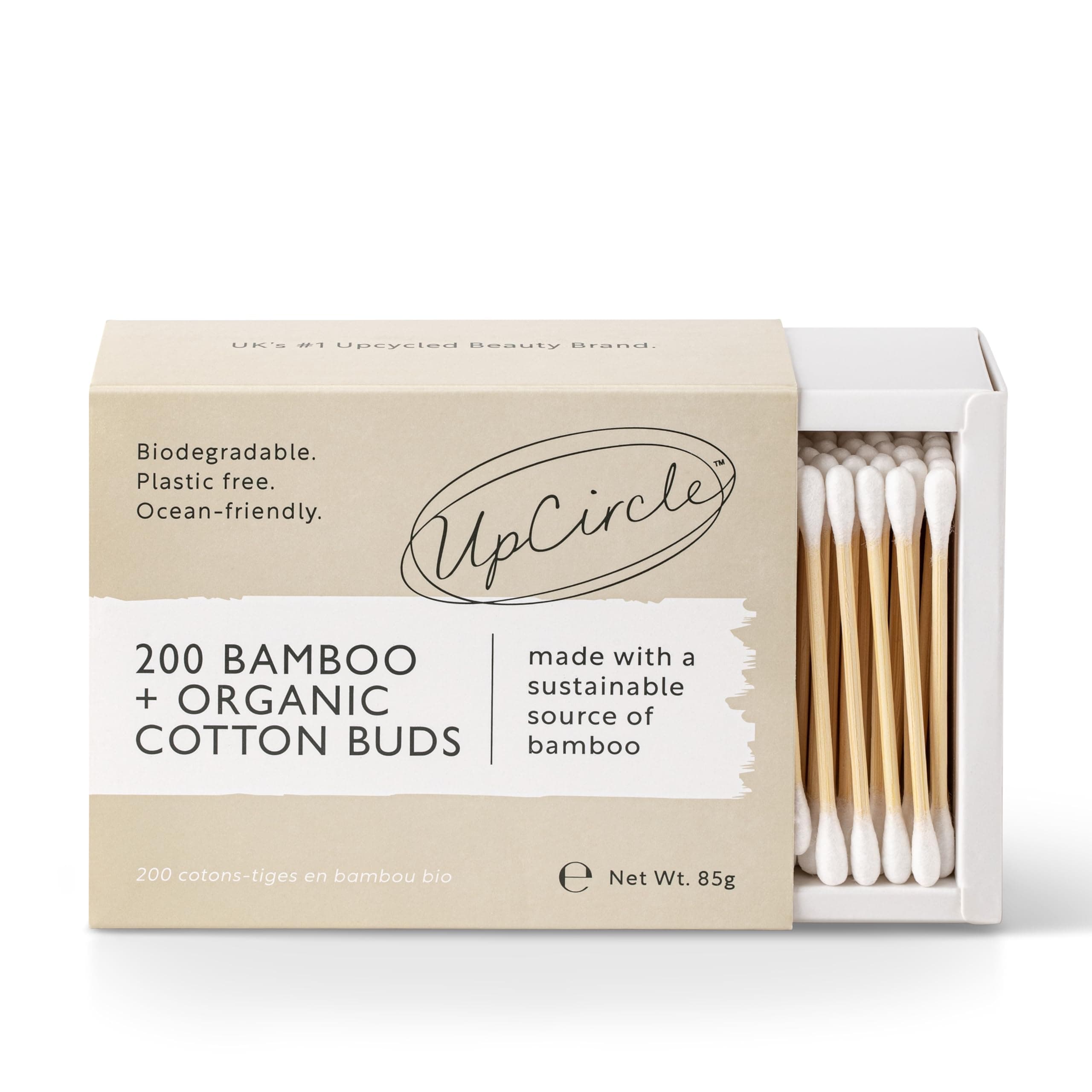 Bamboo Cotton Buds - 200 Pieces - Biodegradable, Sustainable, Plastic-Free, Fully Recyclable Ear Buds - A Staple For Any Bathroom