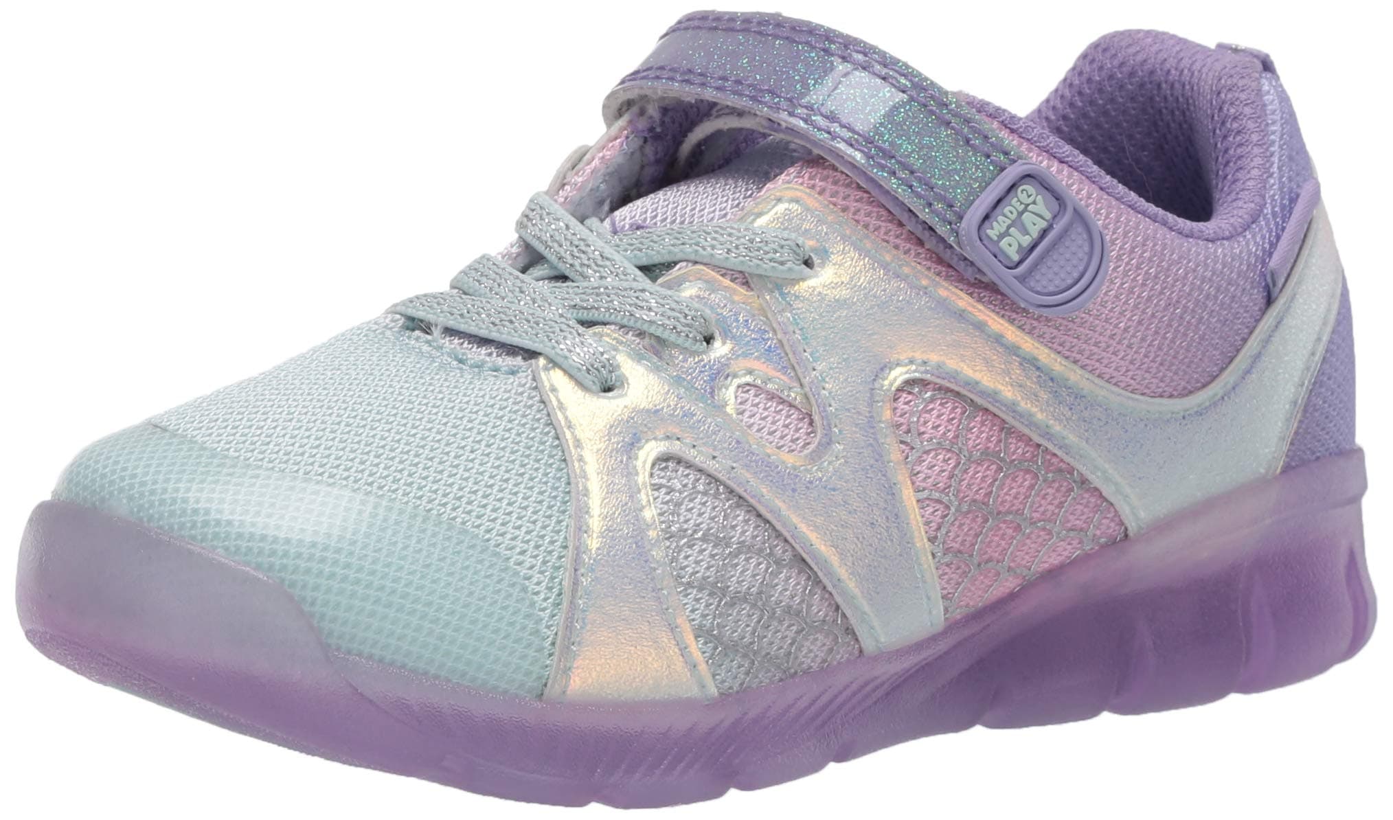 Stride Rite Girl's Made2play Lighted Mermaid Sneaker