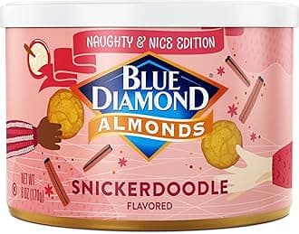 Blue Diamond Almonds, Snickerdoodle Holiday Snack Nuts, 6 oz Resealable Can