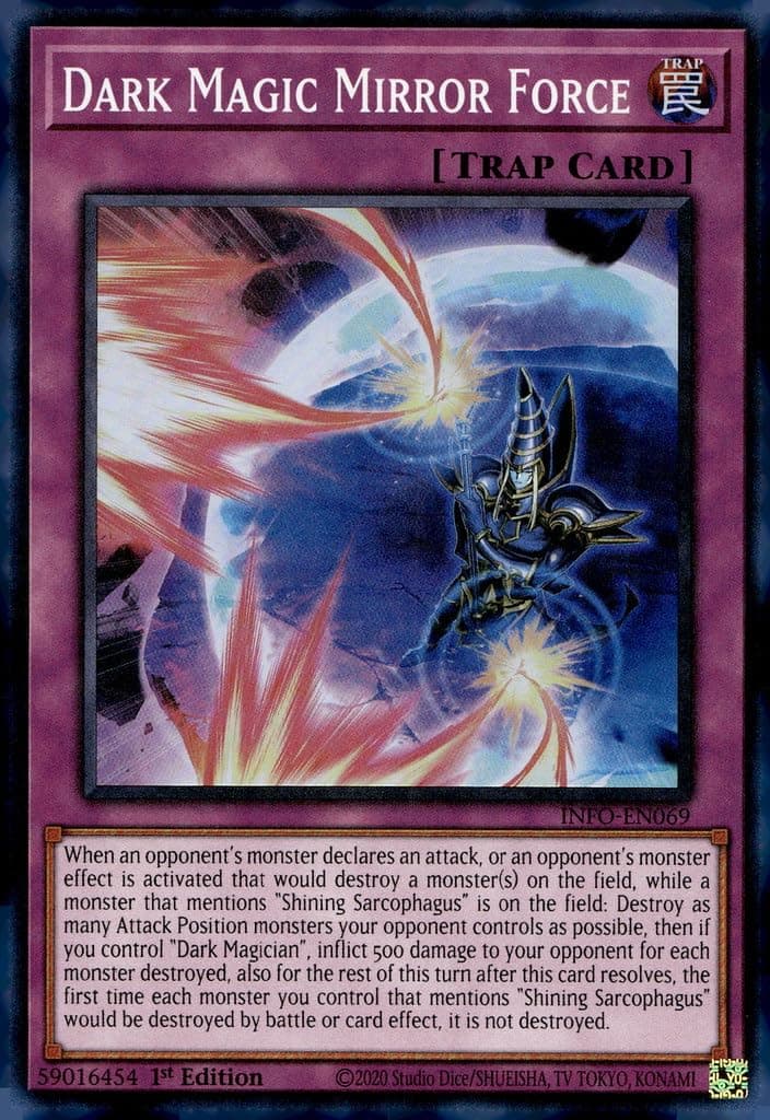 Dark Magic Mirror Force - INFO-EN069 - Super Rare - 1st Edition