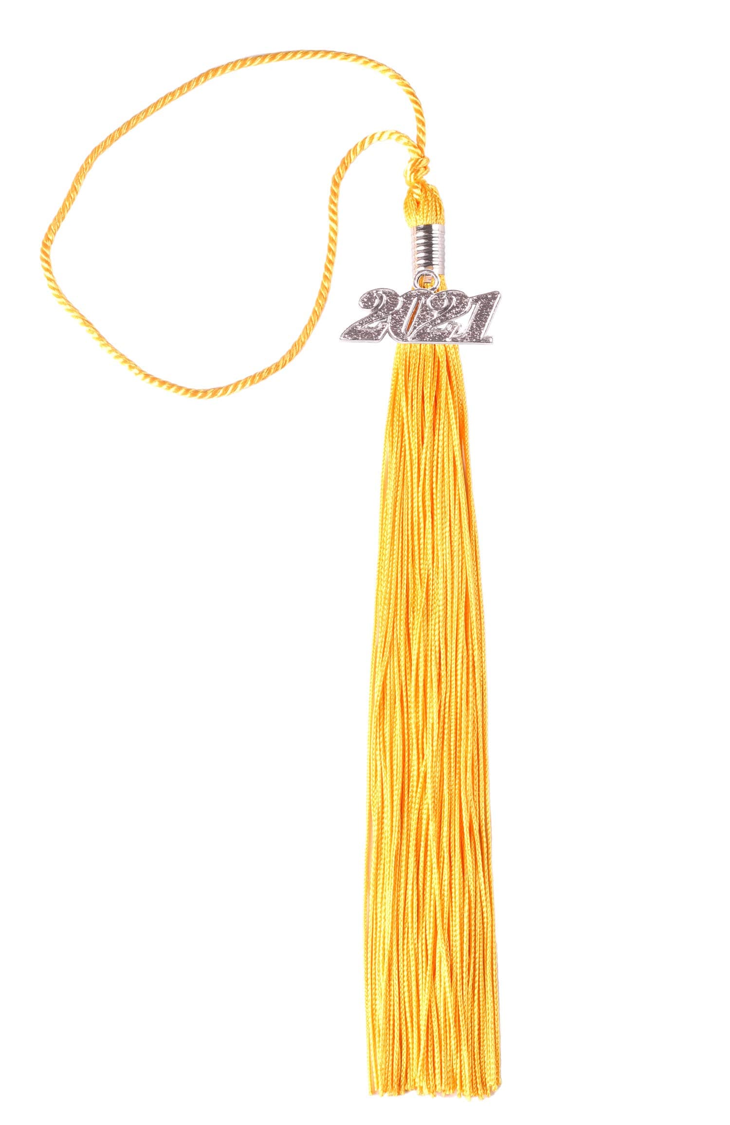 Graduation Tassel with Silver 2021 Year Charm