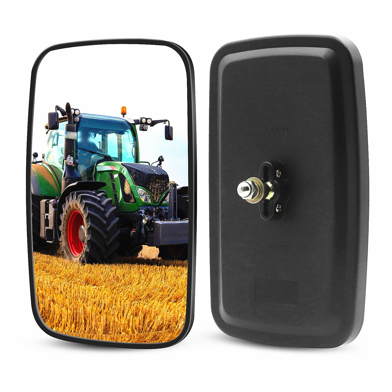 2PCS Forklift Rear View Mirrors 9 Inch Wide View Tractor Mirror Improve Safety in Warehouse Operations Convex Mirror for Truck, Lorry, Excavator, Side View Mirrors (B, M)
