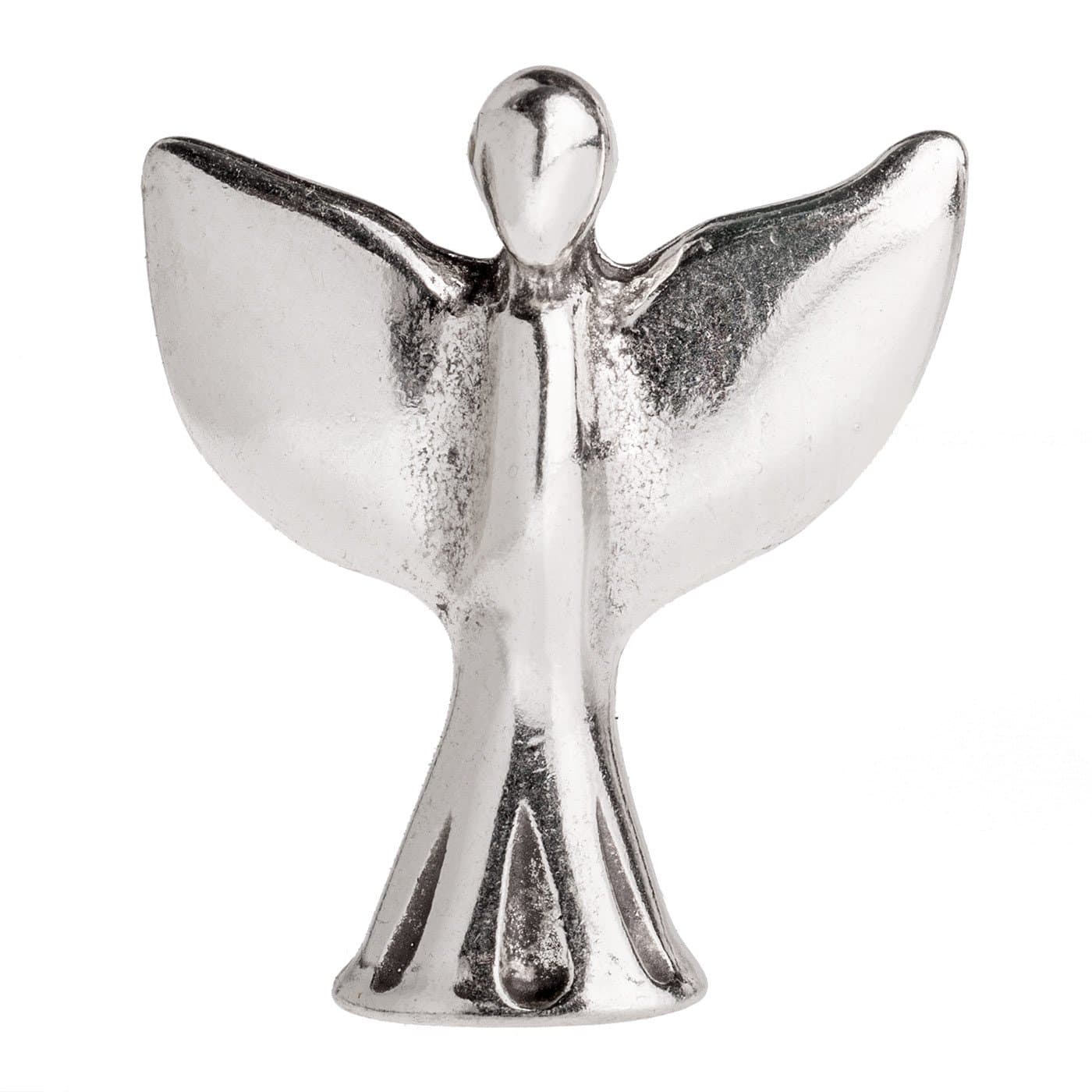 Talisman Guardian Angel Back side Labelled "Angels Welcome" Size 36 mm x 31 mm