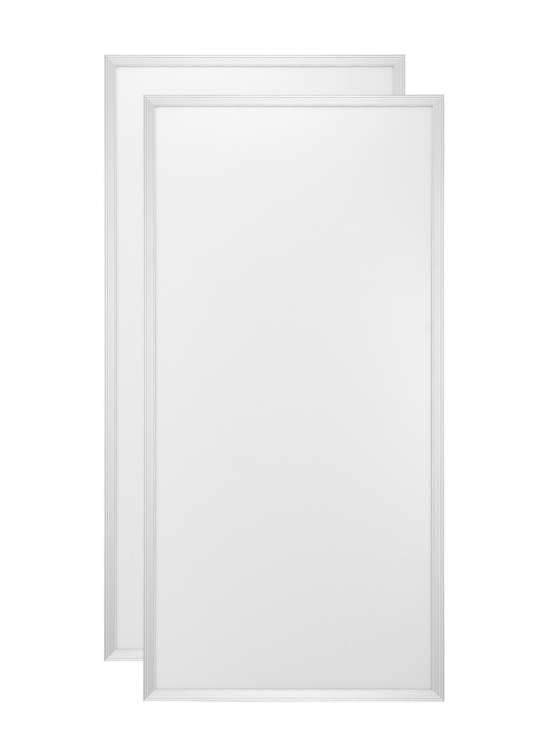 2x4 Feet 50w Ultra Thin Edge-Lit 5000k White Daylight Drop Ceiling Dimmable LED Light Panel Fixture (ETL,DLC)(2-Pack)