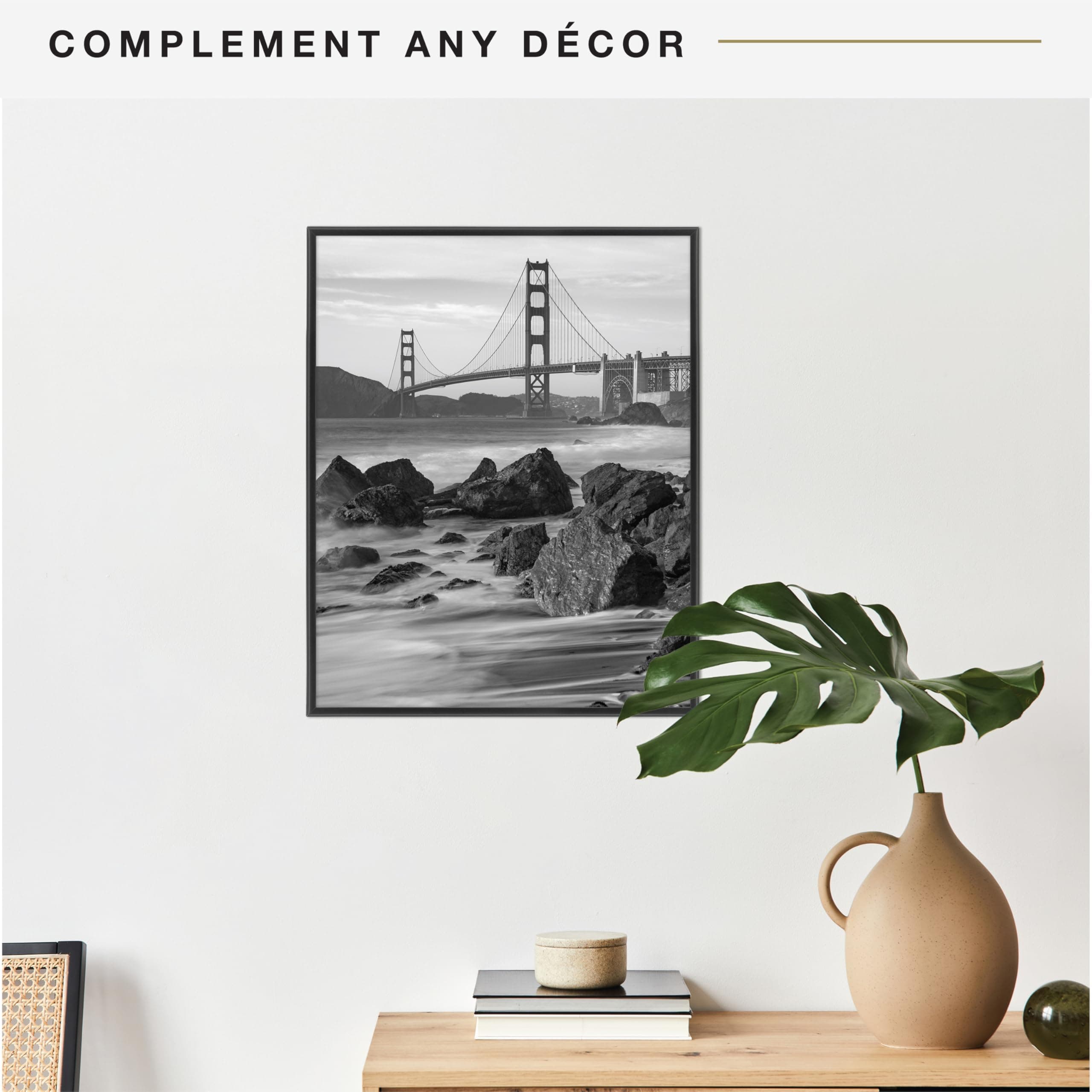 MCS Original Poster Frame 16x20 Black Lightweight Vertical & Horizontal Wall Hanging Large Picture Frame for Posters, Art Prints & Gallery Wall (1-Pack)