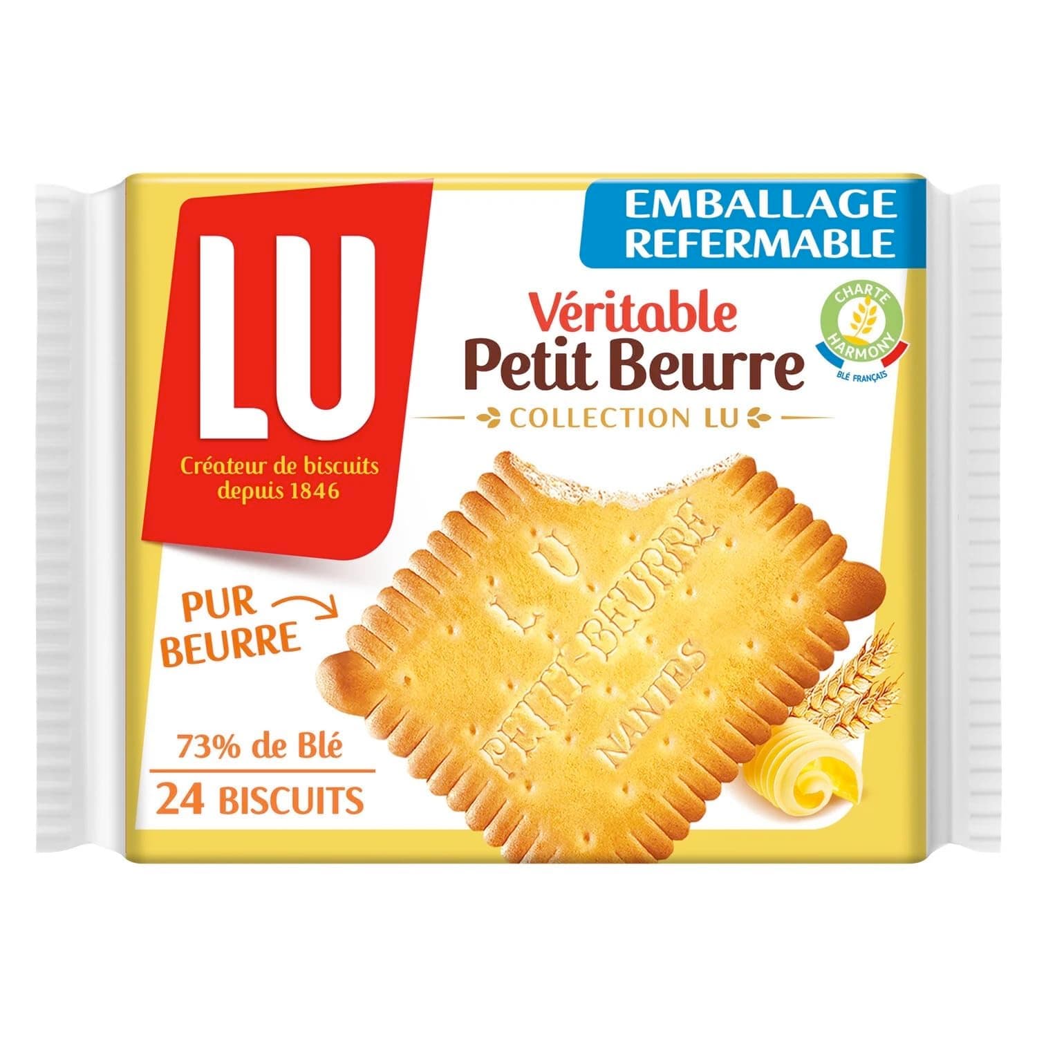 Lu Petit Beurre Biscuits, 7 oz From France Pack of 4