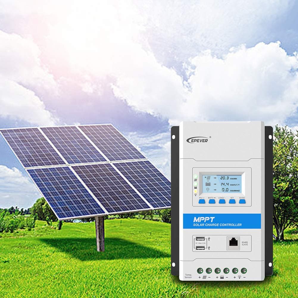 EP Latest MPPT 40a Solar Charge Controller, 12V 24V TRIRON 4210N Intelligent Modular-Designed Regulator [Updated Version of Tracer A/an Series]
