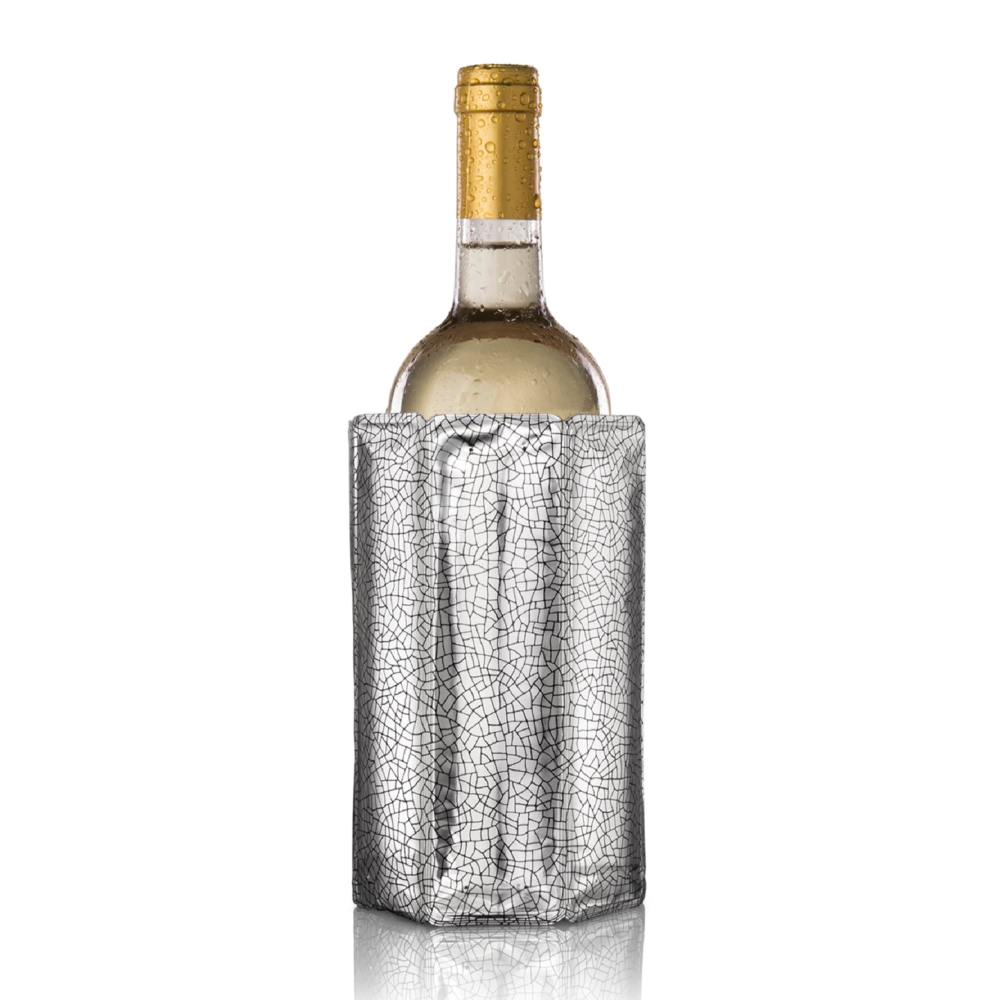 Silver : Vacu Vin Rapid Ice Wine Cooler - Silver (Imported from Netherland)
