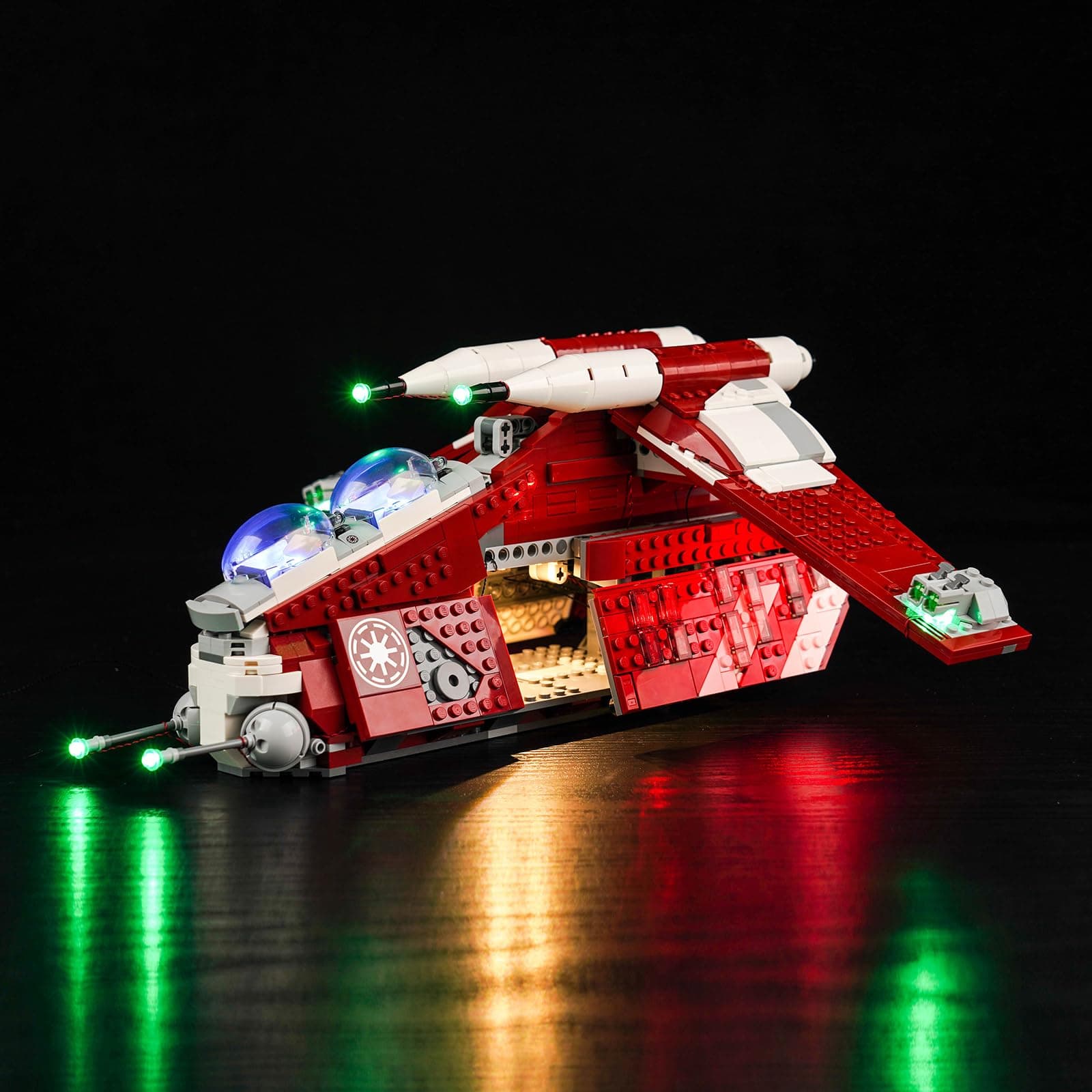 BrickBlingLight Kit Compatible with Lego The Clone Wars Coruscant Guard Gunship (No Model), Creative Lights Compatible with Lego 75354, Great Surprise