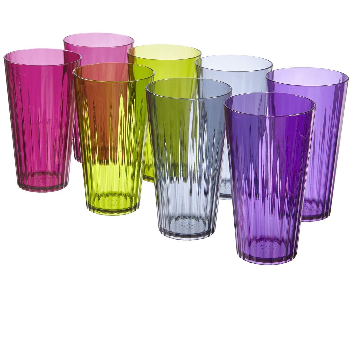 Rio 20-ounce Plastic Drinking Cups | set of 8