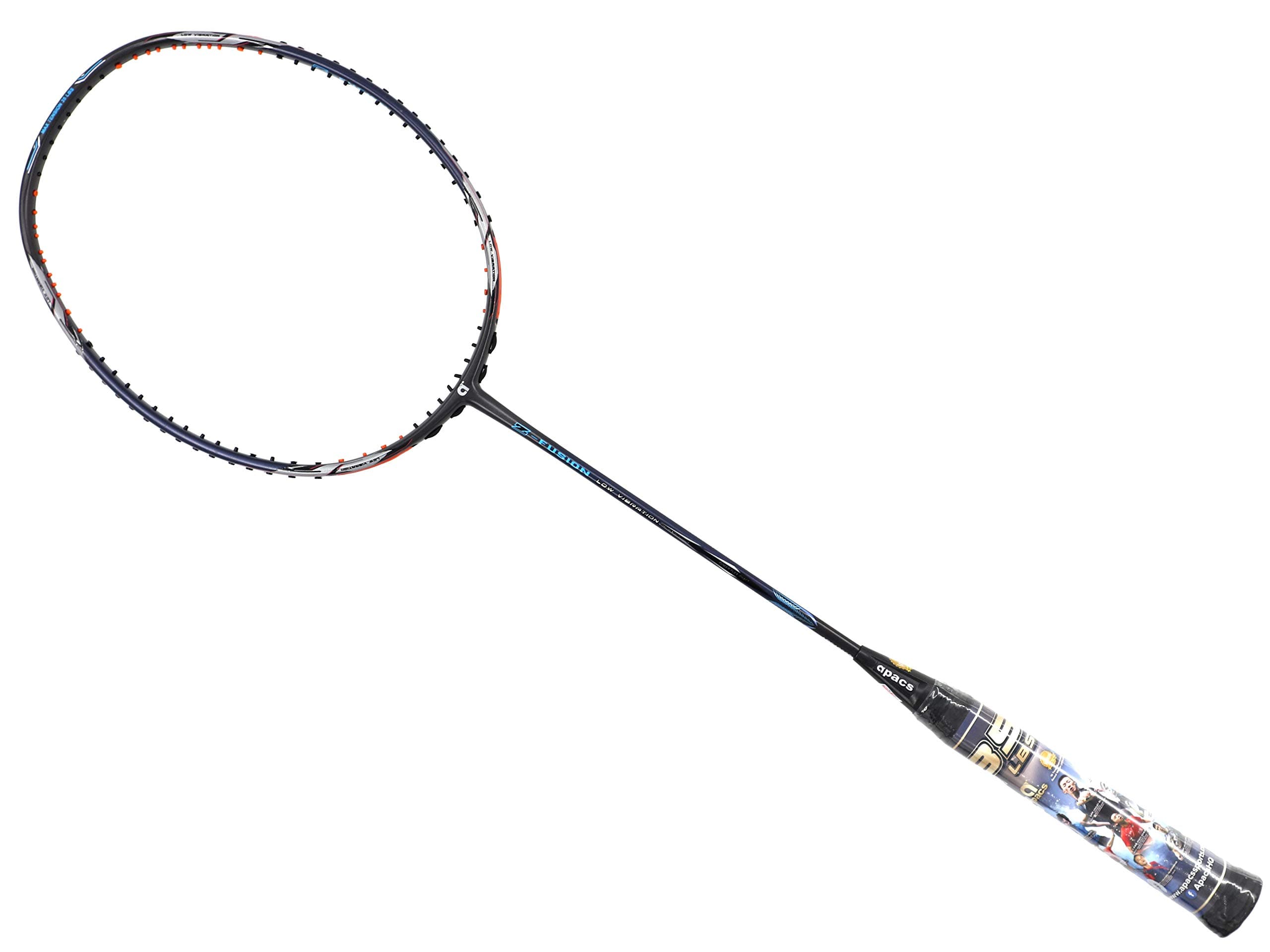 Apacs Z Fusion Dark Grey Navy Badminton Racket Compact Frame (5U)
