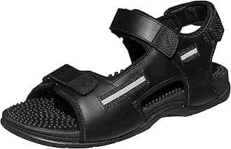RevsLomond - Men’s Reflexology and Acupressure Massage Sport Sandals. Walking shoes with Health Benefits. Adjustable Strap, Arch Support and Shock Absorbing Sole for Comfort and Foot Health
