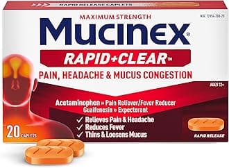 Mucinex Rapid Clear Pain, Headache, & Mucus Congestion