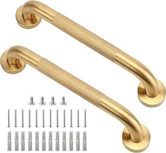 12 Inch Gold Anti-Slip grab bars