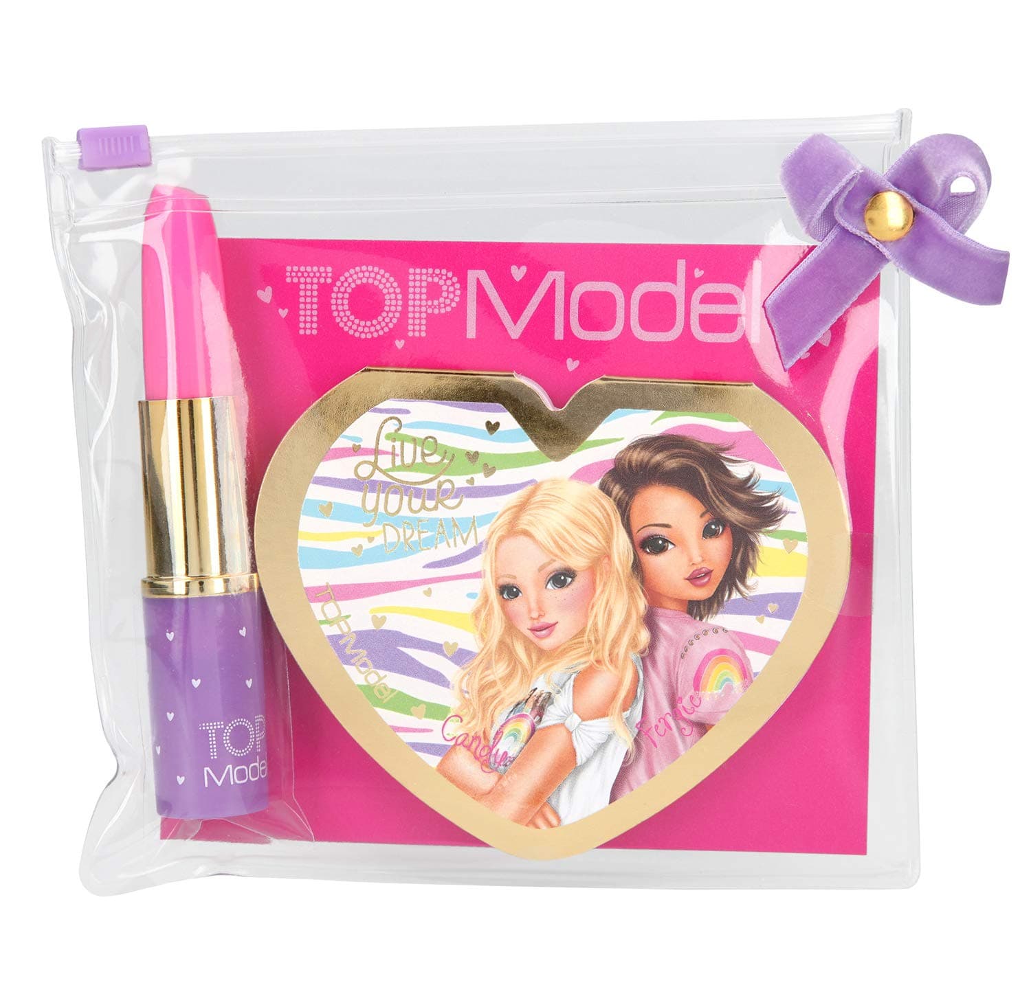 TOPModel Stationary Set Lipstick Pen/Mirror Notepad