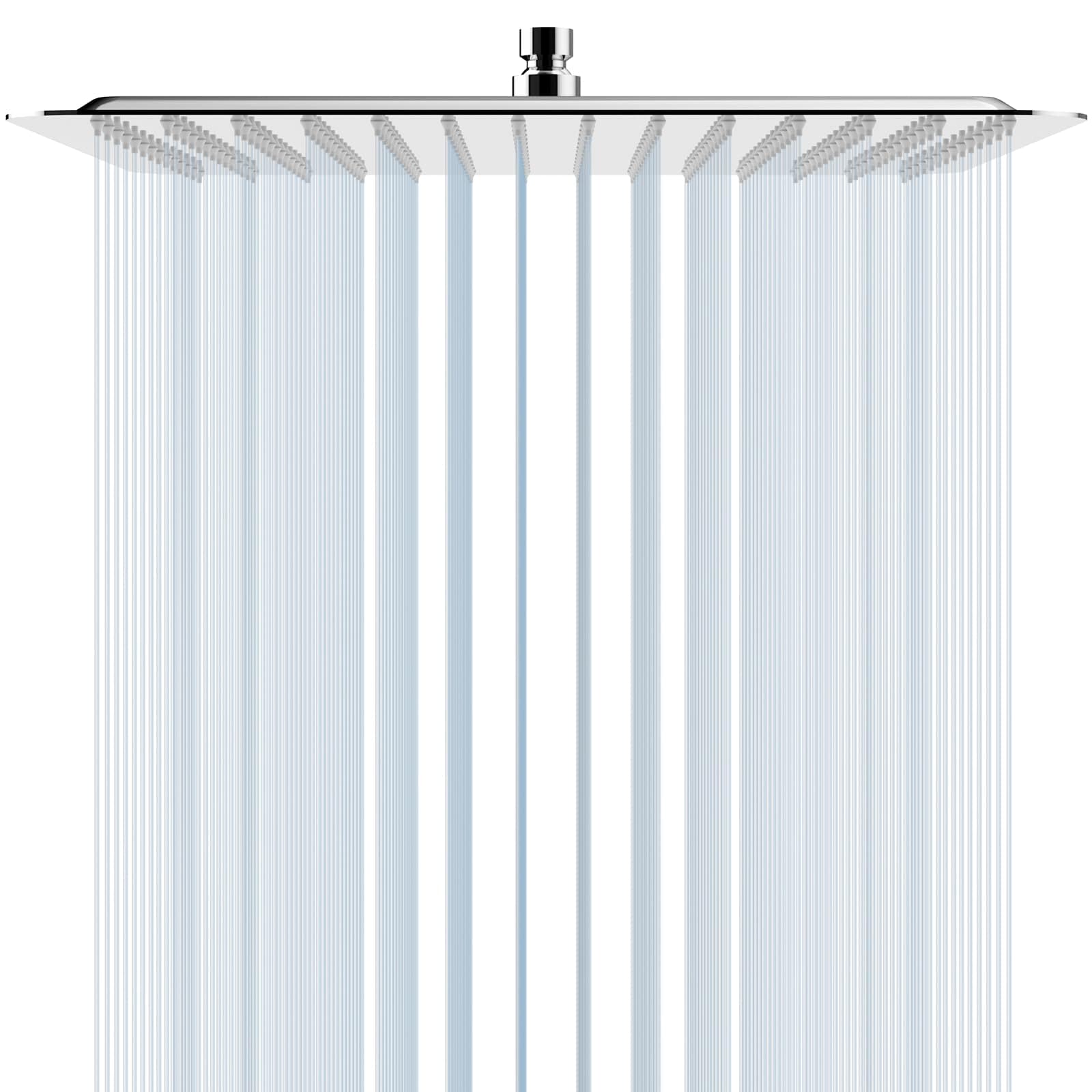 SR SUN RISE 16 Inch Rain Shower Head, High Pressure Rainfall Showerhead Large Waterfall Shower Head Ultra Thin Water Saving, Polished Chrome 304 Stainless Steel