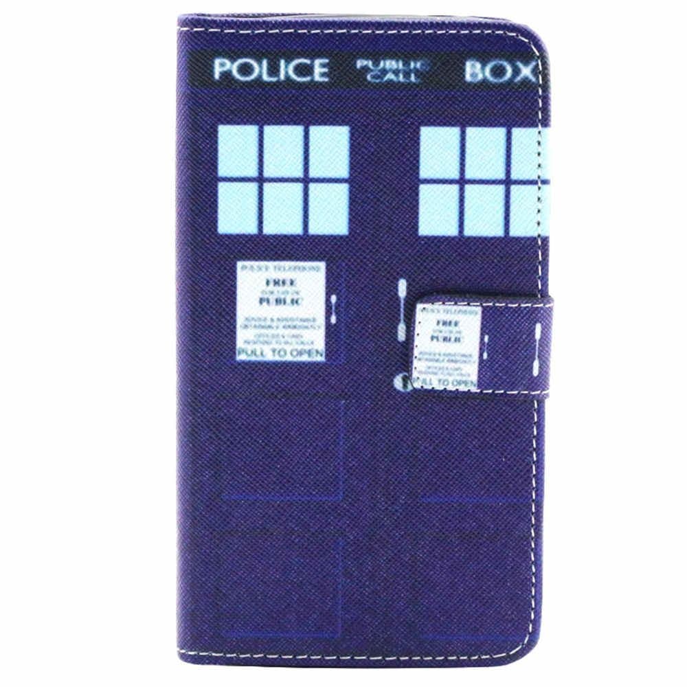 LG G3 Case,Vogue Shop Sparkle Pattern Premium Pu Leather Wallet LG G3 Wallet Case[Stand Feature] Type Magnet Design Flip Protective Credit Card Holder Pouch Skin Case Cover for LG G3 (Built-in Credit Card/ID Card Slot) [Flip Cover] with Foldable Stand, Pockets for ID, Credit Cards - Blue Flip Case for LG G3 (Police Box)