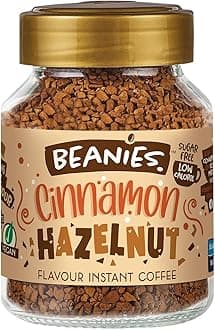 Beanies Cinnamon and Hazelnut Flavoured Instant Coffee 50 g (Pack of 6)