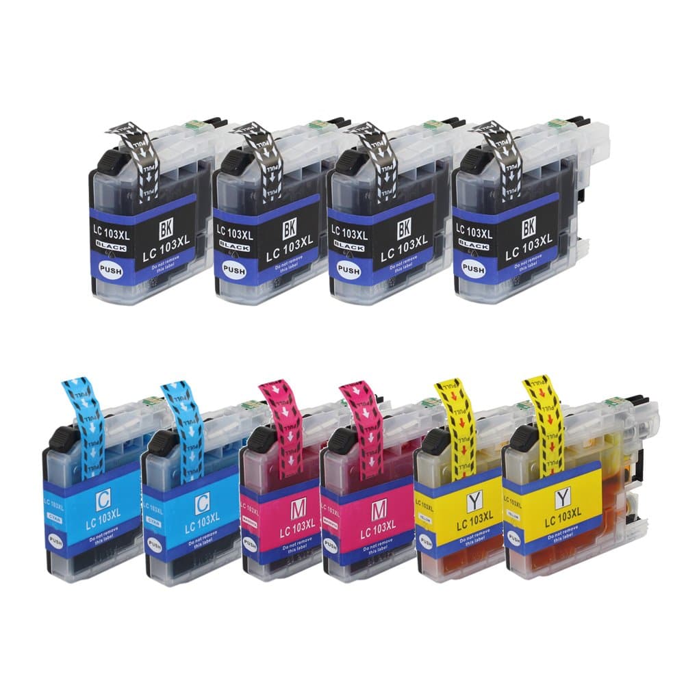10 Pack Replacement LC103 XL Ink Cartridges Use for brother DCP-J152W MFC-J245 MFC-J285DW MFC-J4310DW MFC-J4410DW MFC-J450DW J4510DW J4610DW J470DW J4710DW J475DW J650DW J6520DW J6720DW J6920DW J870DW