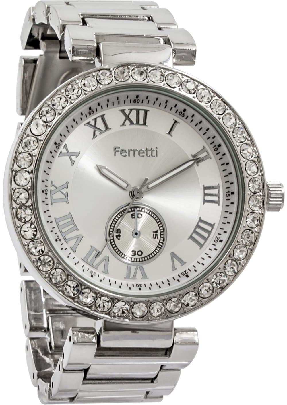 Ferretti FT12601 Women's Silver Metal Strap Watch