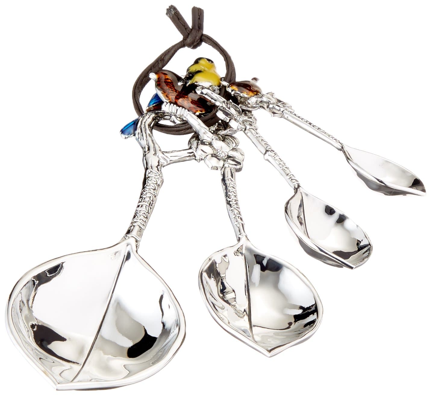 Ganz 4-Piece Set, Birds Measuring Spoon, One Size, silver