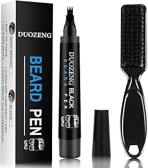 Beard Pencil Filler for Men,Beard Pen Filler Long Lasting Coverage Waterproof...