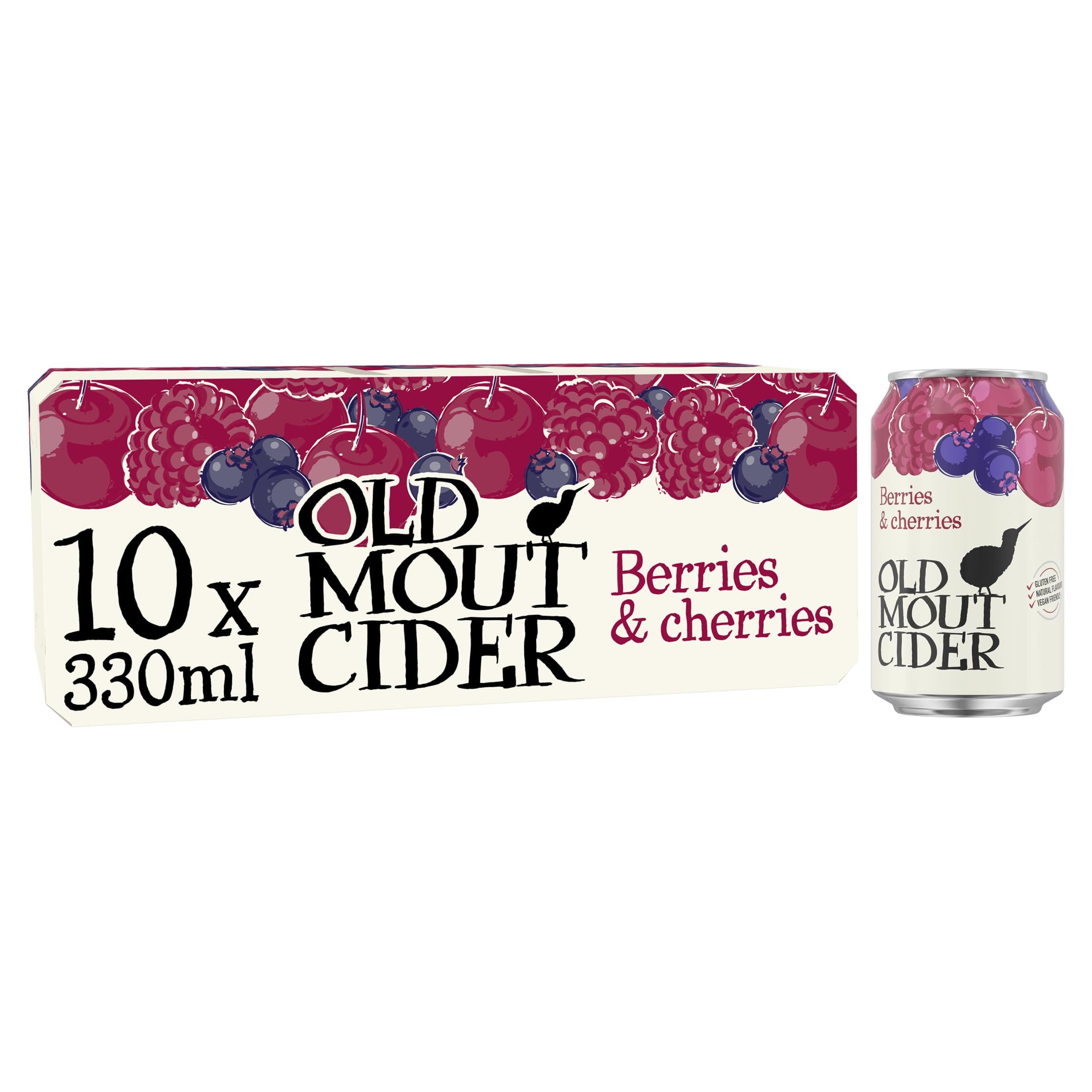 OLD MOUT BERRIES&CHERRIES 330ML CAN 10PK