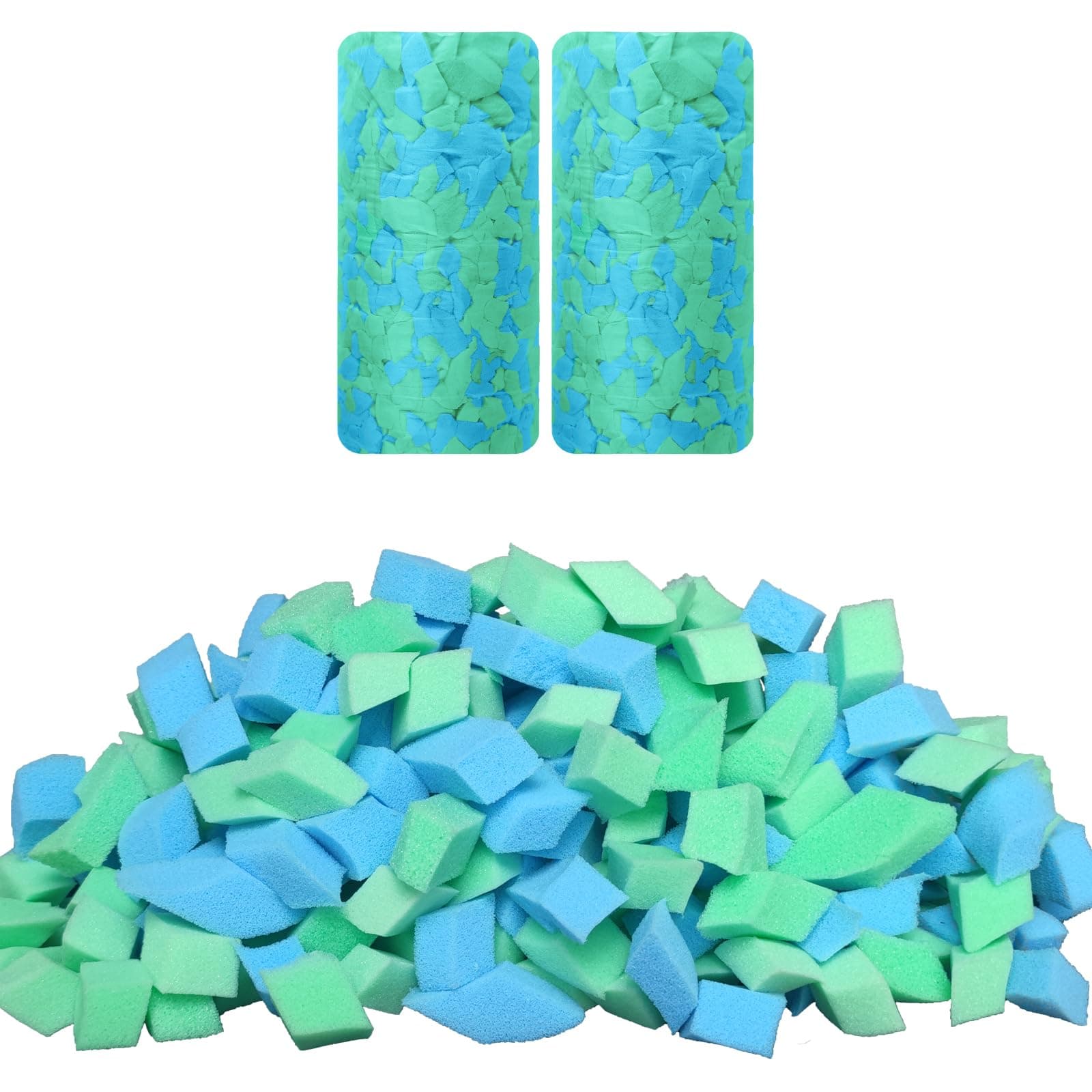 Bean Bag Filler, 10 Pounds Comfortable and Soft Shredded Memory Foam Filling Without Gel, Premium Random Colors BeanBag Stuffing for Various Pillows/Punching Bag/Couch Cushions/Pouf/Dog Bed