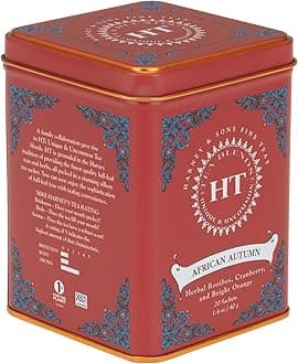 Harney & Sons African Autumn Rooibos Tea, HERBAL, 20 sachet tin