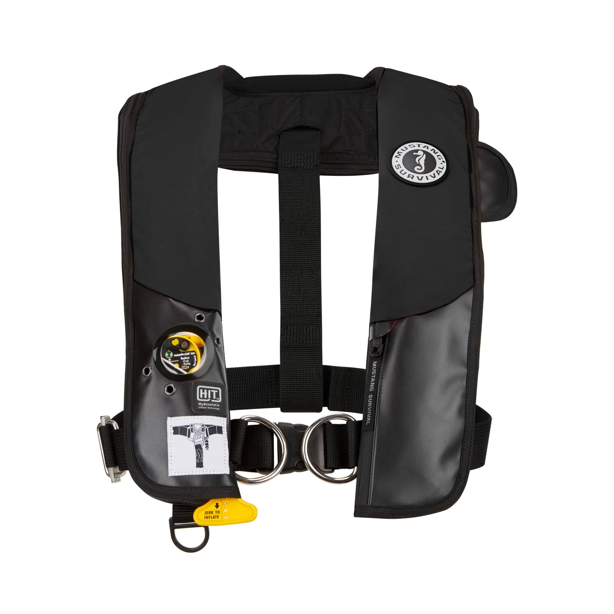 Mustang Survival Corp Inflatable PFD with HIT (Auto Hydrostatic) with Harness
