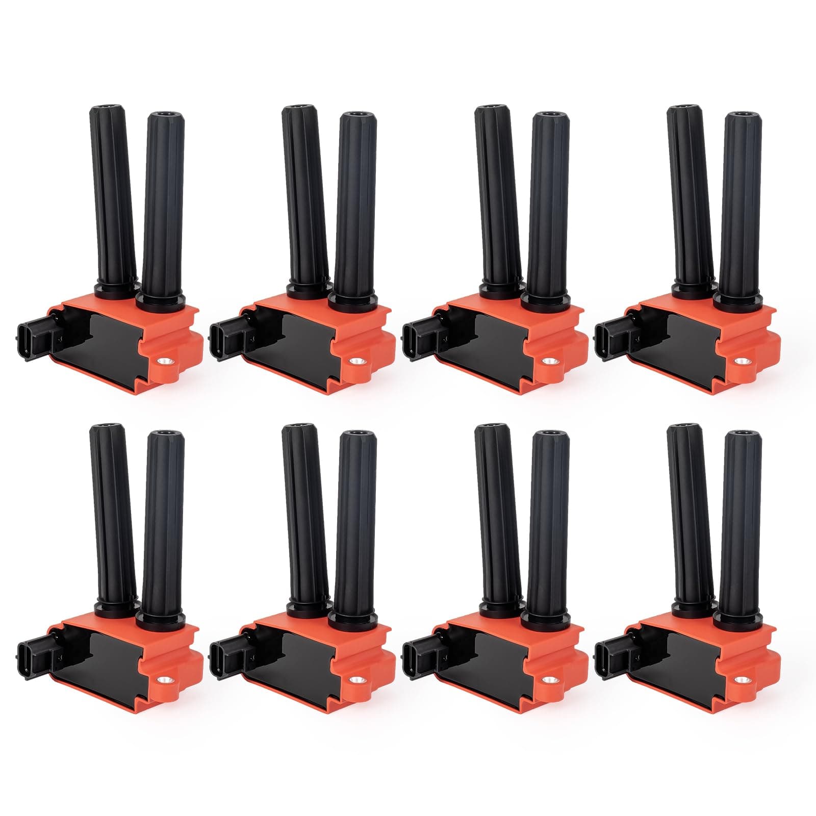 ENA Ignition Coil Pack V8 5.7 6.1 6.4 Compatible with Chrysler Dodge Ram Jeep Aspen 300 Challenger Charger Durango Magnum Commander Grand Cherokee 2005-2019 Coils for UF504 C56029129AA, Set of 8 Red