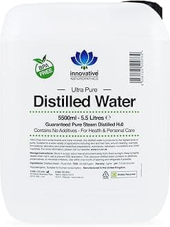 Innovative Naturopathics Distilled Water - 5.5 Litres - Ultra Pure Water
