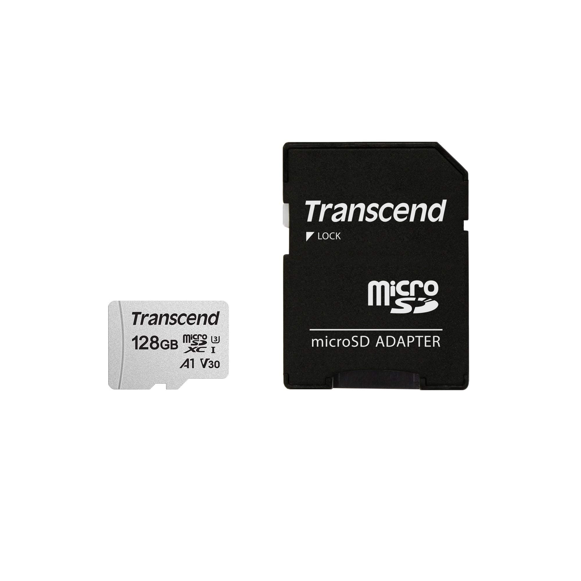 TranscendmicroSDXC 300SA 128GB Class 10 UHSI U3 V30 A1