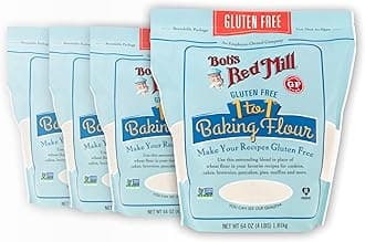 Gluten Free 1 to 1 Baking Flour, 64oz (Pack of 4) - Non GMO, Vegan, Kosher
