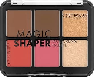 Magic Shaper Face Cream Palette | Blush, Bronzer, & Highlighter | Longwearing, Blendable, & Buildable | Vegan & Cruelty Free