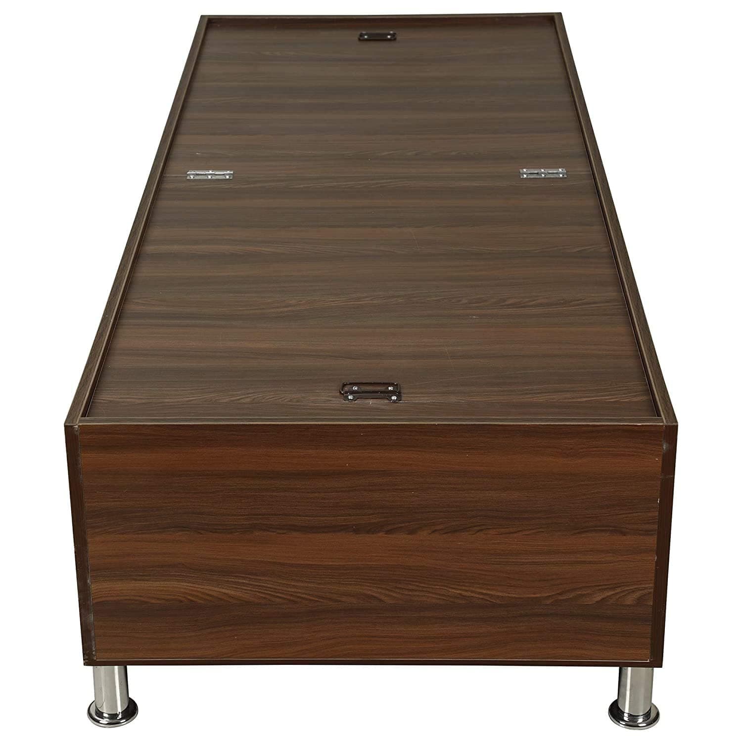 Nova Furnitures Single Engineered Wood Divan Bed With Storage - ( Brown)