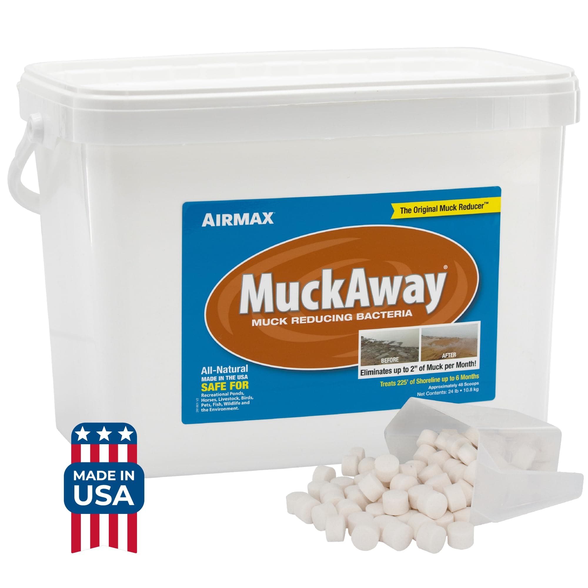 AIRMAX 570124 PL Muck Away Pellets 24 lbs.