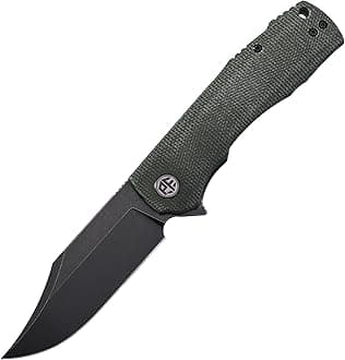PFP03 Victor,3.58" K110 Satin Blade,140g Micarta Handel Flipper Liner lock Folding knife (Green Dark Stonewashed)