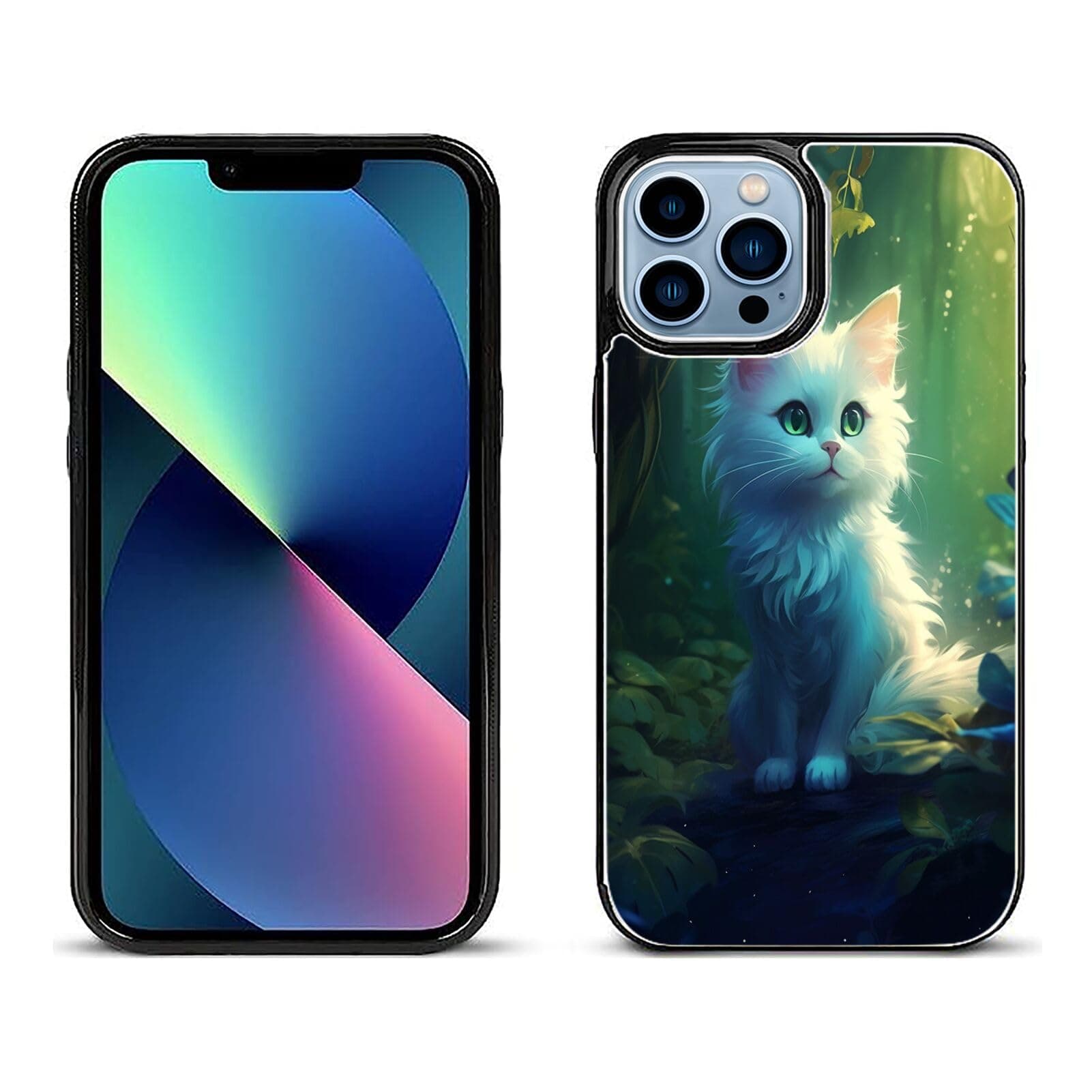 Stylish Wallet Case for iPhone 13 Pro with Cat Printaa32 Design Premium Protection and Functionality Sleek Design Kickstand Feature