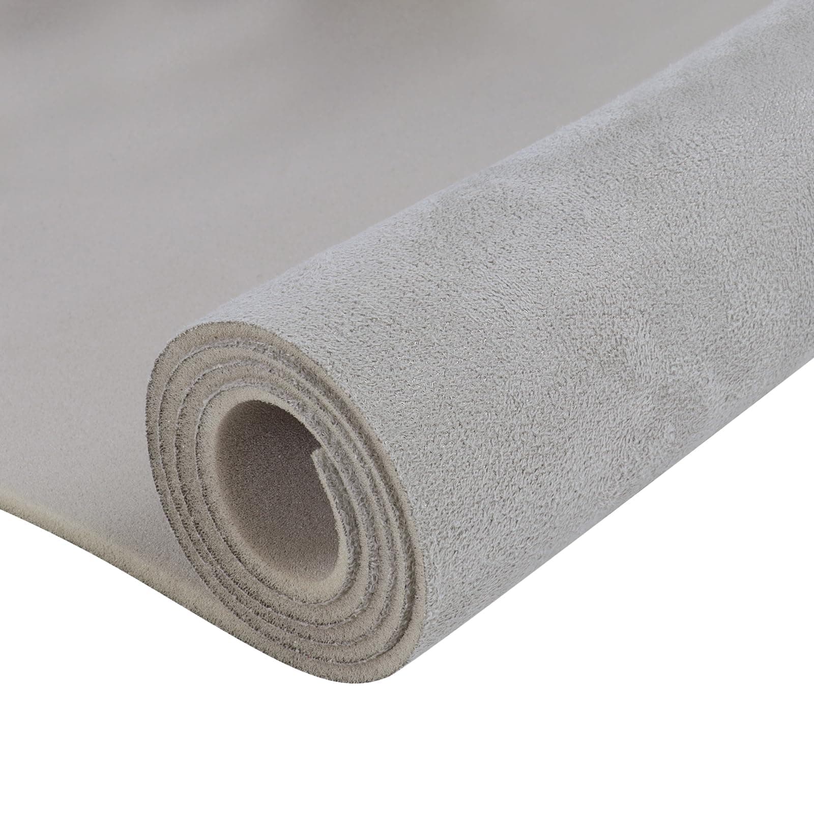 Suede Headliner Fabric 60"×108" with Foam Backing Car Roof Replacement Material Micro-Suede Headliner Fabric for Automotive RV Boat Home DIY Project Repair 60" Wide, Gray