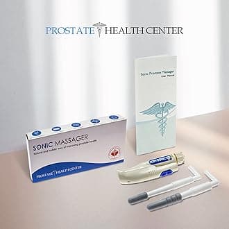 Sonic Prostate Massager by Prostate Health Center | Prostate Wellness Massager | Best Home Use Prostate Massage Device | BONUS: Prostate Massage Manual eBook by Harvard MD - Dr. Bazar